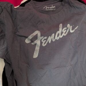 Fender Charcoal Gray Logo T-Shirt